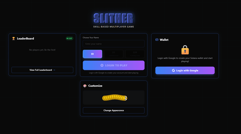 Slither Game (Solana)